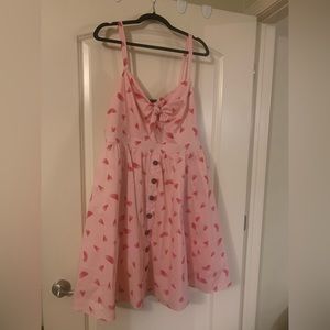 Farmer’s Market Enthusiast Needed for Torrid’s Candy Pink Watermelon Dress NWOT